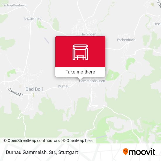 Dürnau Gammelsh. Str. map