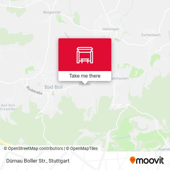 Dürnau Boller Str. map