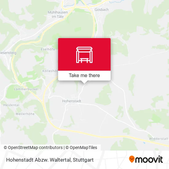 Карта Hohenstadt Abzw. Waltertal