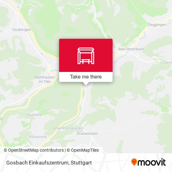 Gosbach Einkaufszentrum map
