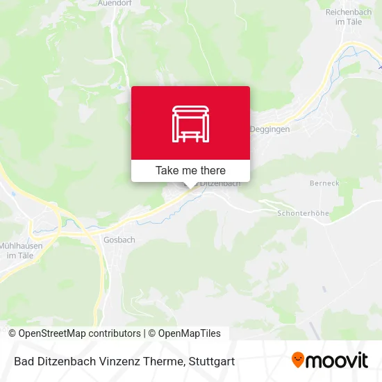 Карта Bad Ditzenbach Vinzenz Therme