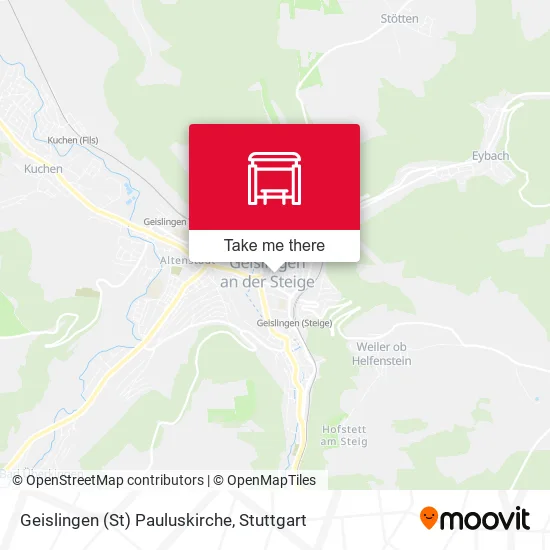 Карта Geislingen (St) Pauluskirche