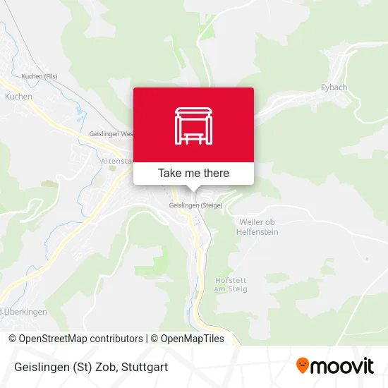 Карта Geislingen (St) Zob