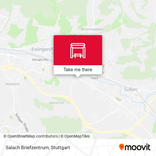 Карта Salach Briefzentrum