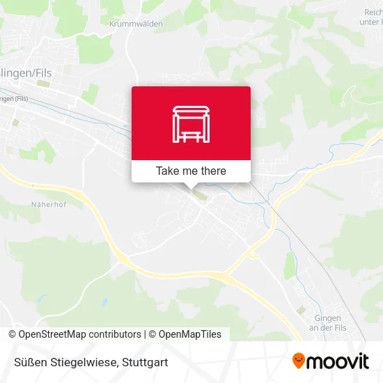 Карта Süßen Stiegelwiese