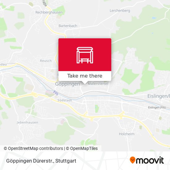 Göppingen Dürerstr. map