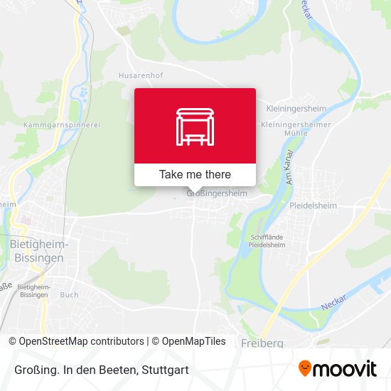 Карта Großing. In den Beeten
