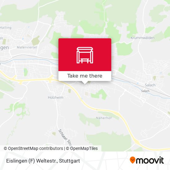 Eislingen (F) Weltestr. map