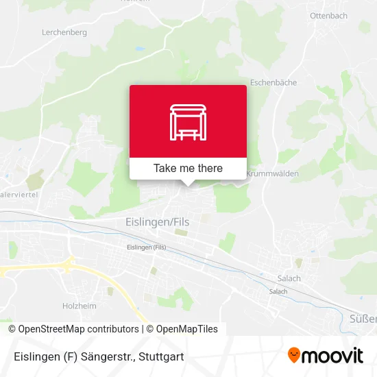 Карта Eislingen (F) Sängerstr.