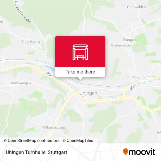 Карта Uhingen Turnhalle
