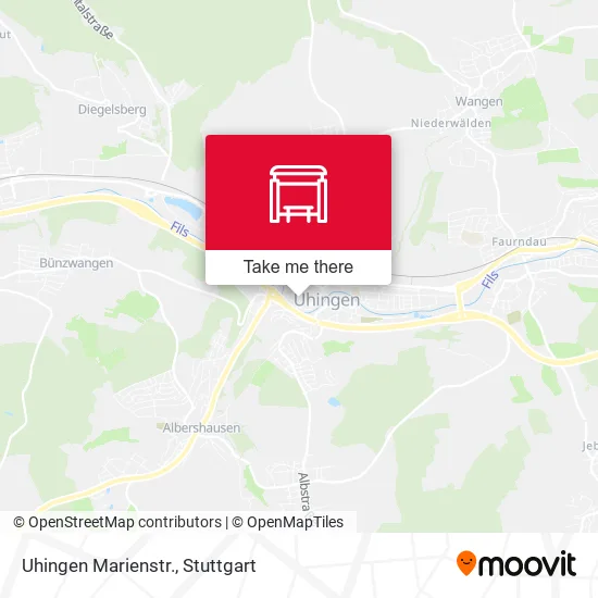 Карта Uhingen Marienstr.