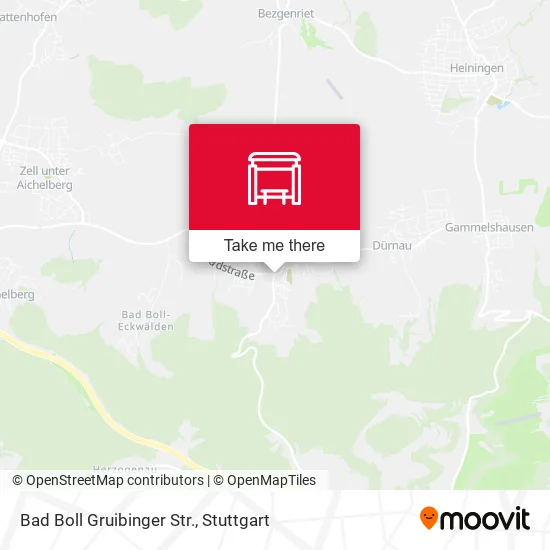 Карта Bad Boll Gruibinger Str.
