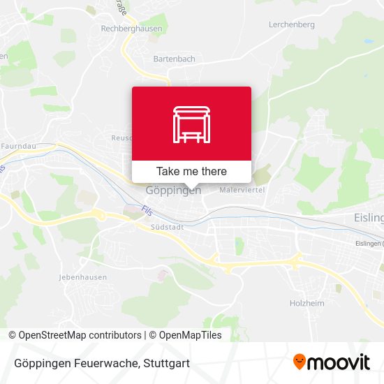 Карта Göppingen Feuerwache