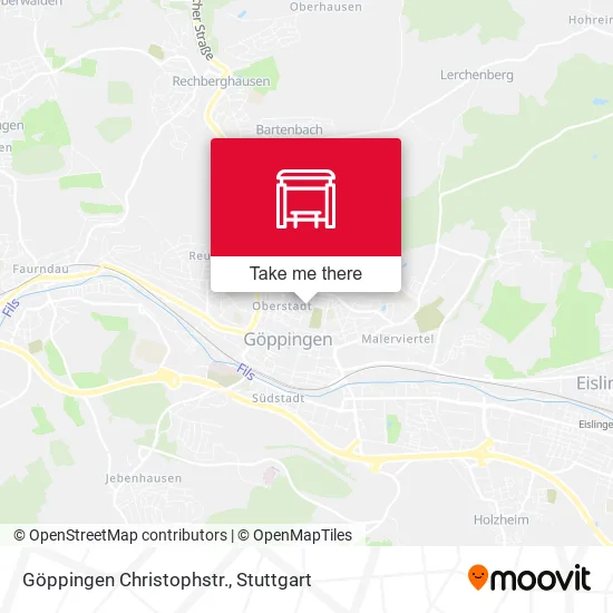 Карта Göppingen Christophstr.