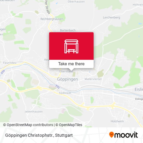 Göppingen Christophstr. map