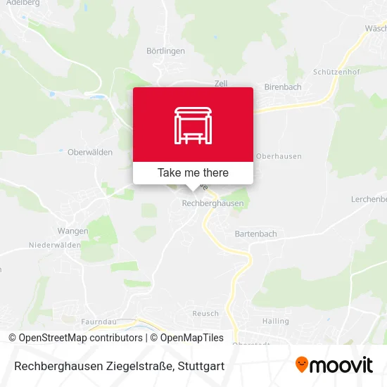 Карта Rechberghausen Ziegelstraße