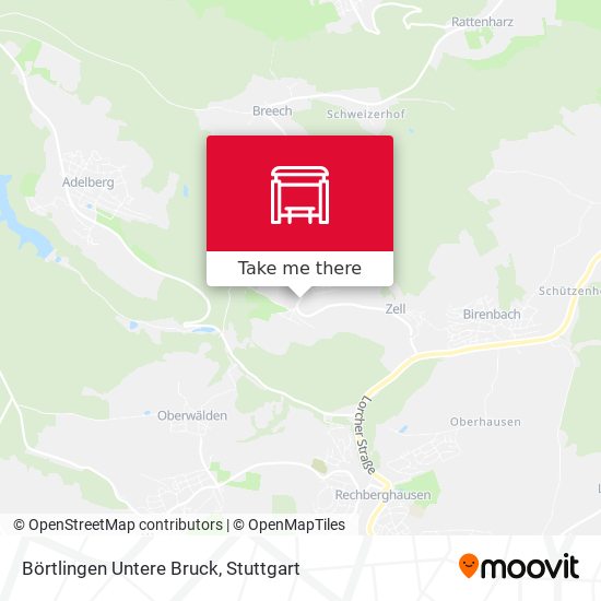 Börtlingen Untere Bruck map