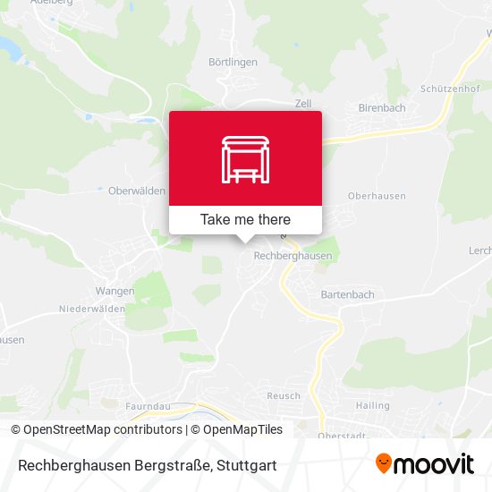 Rechberghausen Bergstraße map