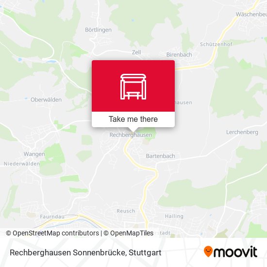 Rechberghausen Sonnenbrücke map