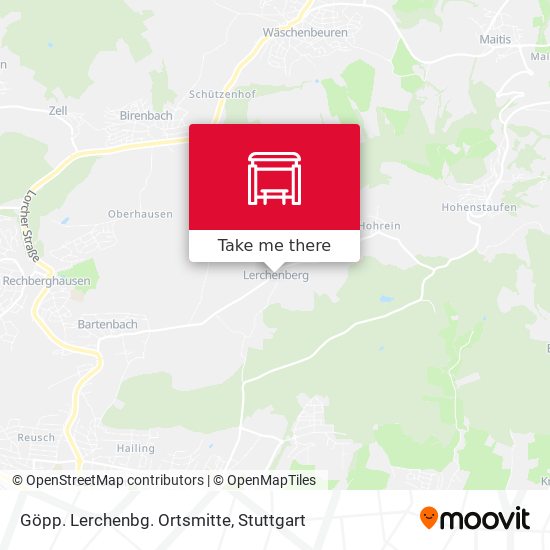 Карта Göpp. Lerchenbg. Ortsmitte