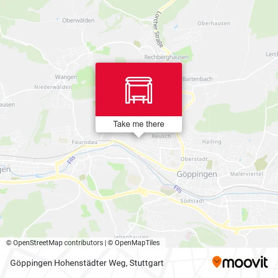 Карта Göppingen Hohenstädter Weg