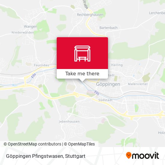 Карта Göppingen Pfingstwasen