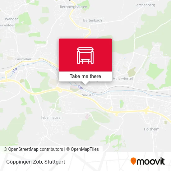 Карта Göppingen Zob
