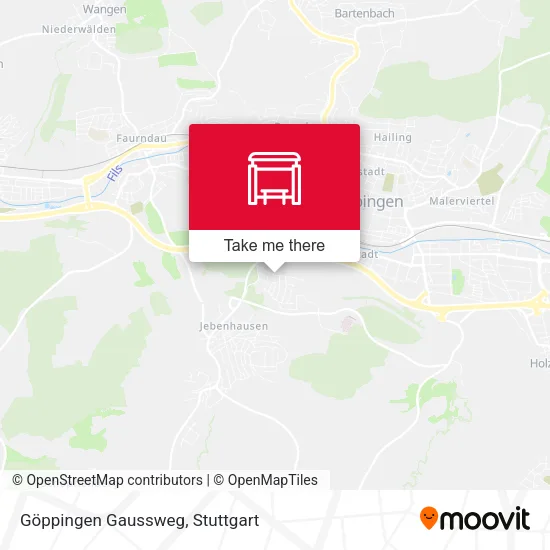 Карта Göppingen Gaussweg