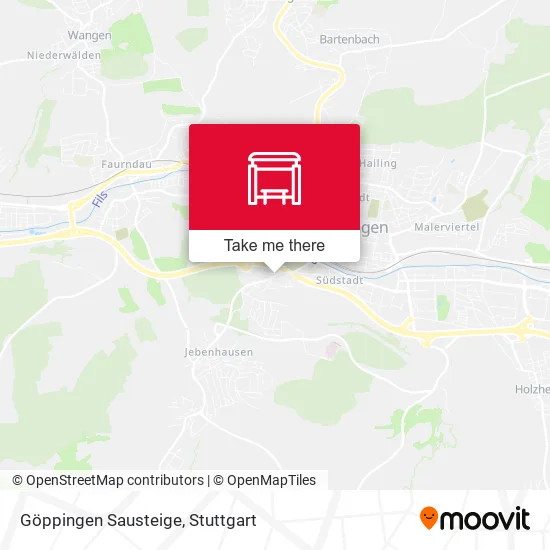 Карта Göppingen Sausteige