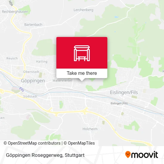 Карта Göppingen Roseggerweg