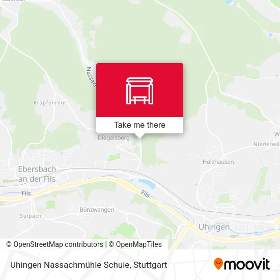 Карта Uhingen Nassachmühle Schule