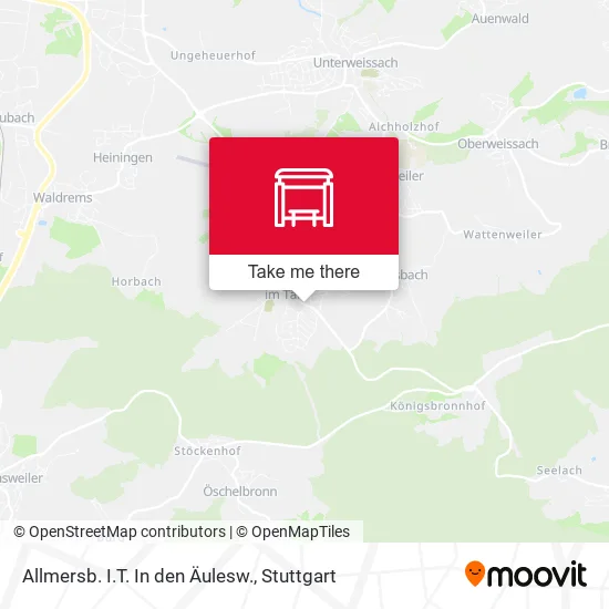 Карта Allmersb. I.T. In den Äulesw.