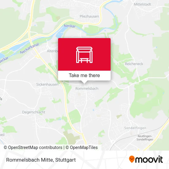 Карта Rommelsbach Mitte