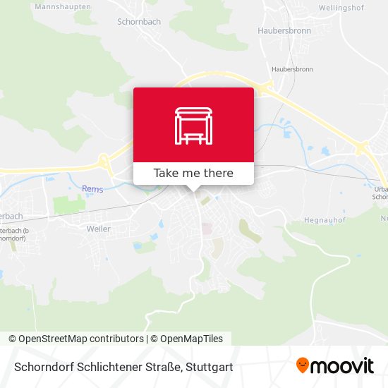 Schorndorf Schlichtener Straße map