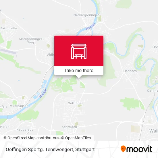 Карта Oeffingen Sportg. Tennwengert