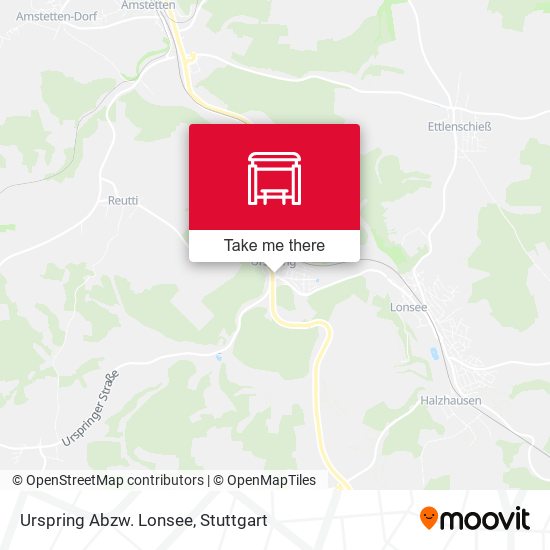 Карта Urspring Abzw. Lonsee