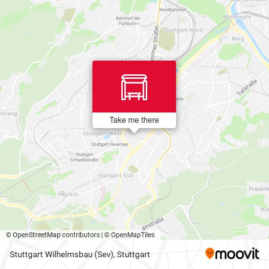 Карта Stuttgart Wilhelmsbau (Sev)