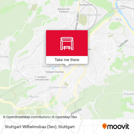 Карта Stuttgart Wilhelmsbau (Sev)