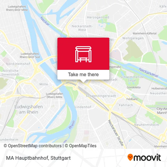 MA Hauptbahnhof map