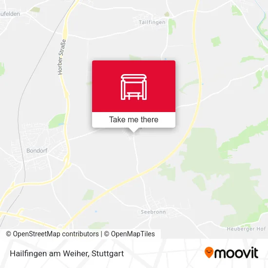 Карта Hailfingen am Weiher