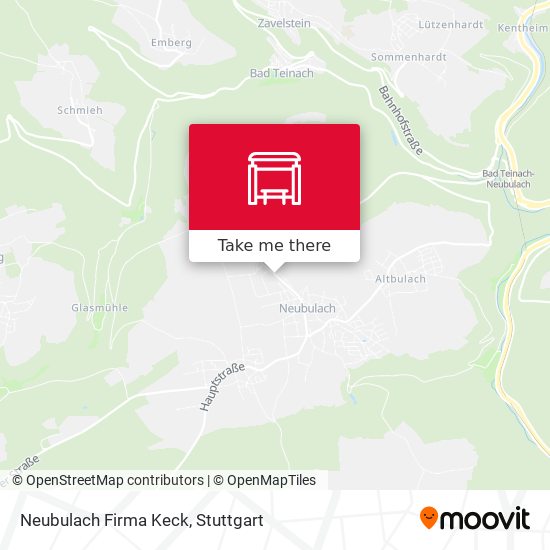 Карта Neubulach Firma Keck