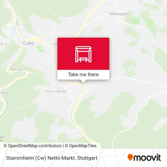 Stammheim (Cw) Netto-Markt map