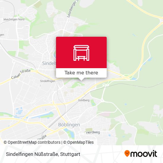 Sindelfingen Nüßstraße map