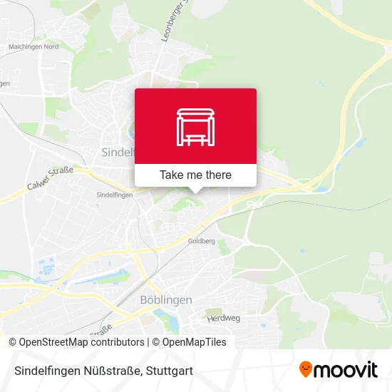 Карта Sindelfingen Nüßstraße