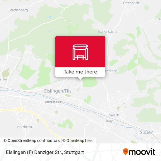 Карта Eislingen (F) Danziger Str.