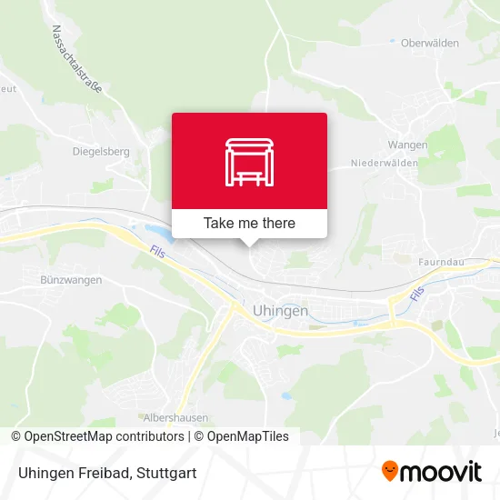 Карта Uhingen Freibad