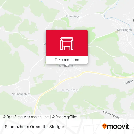 Simmozheim Ortsmitte map