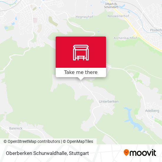 Oberberken Schurwaldhalle map