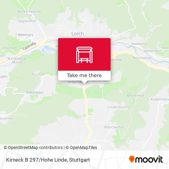 Карта Kirneck B 297/Hohe Linde