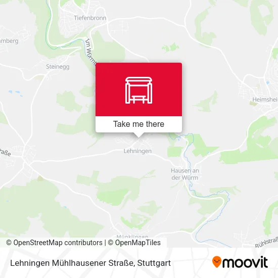 Карта Lehningen Mühlhausener Straße